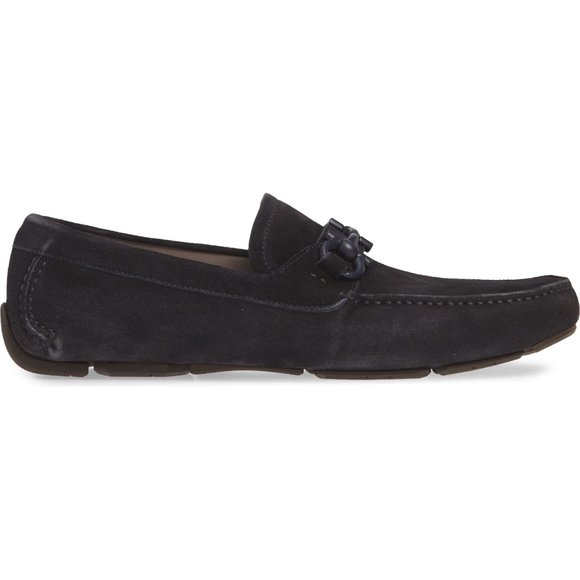 Salvatore Ferragamo Blue Suede Parigi Drivers main image 6